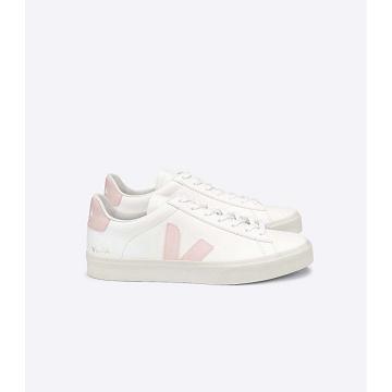 Veja CAMPO CHROMEFREE Low Tops Sneakers Női White/Pink | HU 463KOR